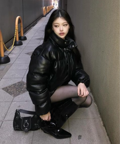 Chick(チック)の「Wrap loose boots / ラップルーズブーツ(ブーツ・レディース・ブラック・24.5/23.5/24)」の14枚目の写真