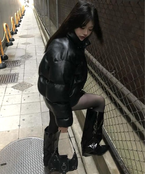 Chick(チック)の「Wrap loose boots / ラップルーズブーツ(ブーツ・レディース・ブラック・24.5/23.5/24)」の15枚目の写真