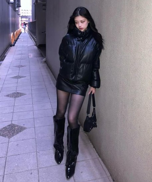 Chick(チック)の「Wrap loose boots / ラップルーズブーツ(ブーツ・レディース・ブラック・24.5/23.5/24)」の16枚目の写真