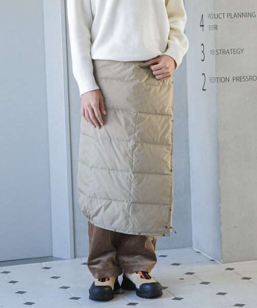 NANO universe(ナノユニバース)の「「西川ダウン(R)」撥水ユーティリティーダウンブランケット(ストール/ショール・メンズ・ダークネイビー/モカ/ブラック・FREE)」の16枚目の写真