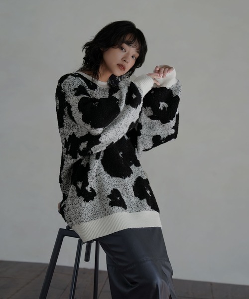 hellam（へラム）の「3DフラワーデザインニットPO（ニット/セーター