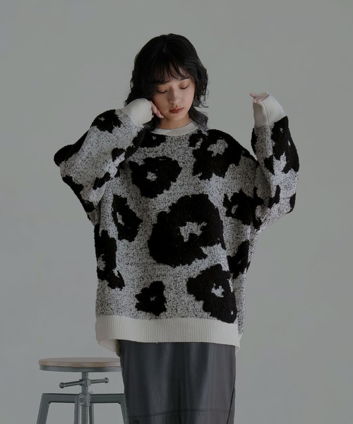 hellam（へラム）の「3DフラワーデザインニットPO（ニット/セーター