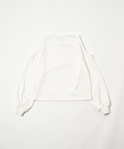 DIESEL ショルダーオープン ロングカットソー ロングTシャツ オープンショルダースリーブロンT（Tシャツ/カットソー）｜17HR