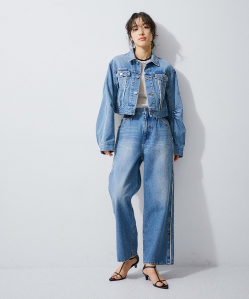 ADAM ET ROPE'(アダムエロペ)の「【逸品】シアーロンT(Tシャツ/カットソー・レディース・ピンク/グレー系その他/ライトグリーン・FREE)」の5枚目の写真