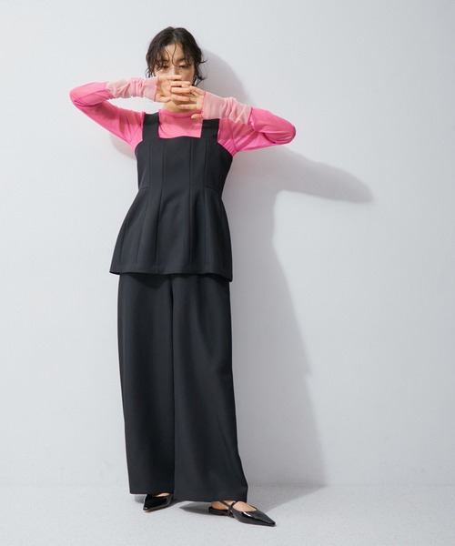 ADAM ET ROPE'(アダムエロペ)の「【逸品】シアーロンT(Tシャツ/カットソー・レディース・ピンク/グレー系その他/ライトグリーン・FREE)」の9枚目の写真