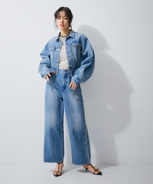 ADAM ET ROPE'(アダムエロペ)の「【逸品】シアーロンT(Tシャツ/カットソー・レディース・ピンク/グレー系その他/ライトグリーン・FREE)」の22枚目の写真