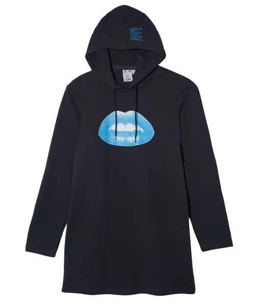 X-girl（エックスガール）の「LIP DRESS（ワンピース・レディース・ブラック/ホワイト・S/M）」の12枚目の写真