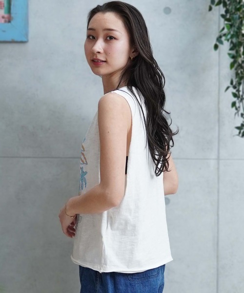 ROXY（ロキシー）の「ROXY/ロキシー タンクトップ ARJZT07864（タンクトップ・レディース・ホワイト/ブラック・M/S）」の15枚目の写真