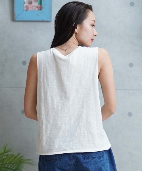 ROXY（ロキシー）の「ROXY/ロキシー タンクトップ ARJZT07864（タンクトップ・レディース・ホワイト/ブラック・M/S）」の16枚目の写真