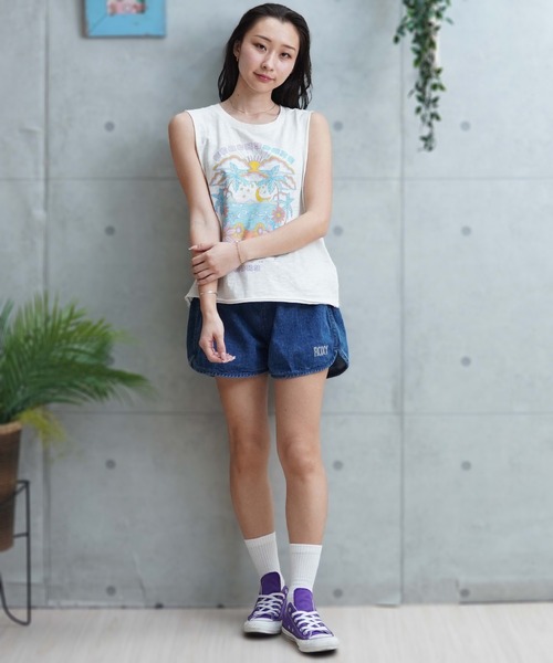 ROXY（ロキシー）の「ROXY/ロキシー タンクトップ ARJZT07864（タンクトップ・レディース・ホワイト/ブラック・M/S）」の8枚目の写真