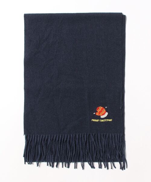 セール】クリスマスワンポイント刺繍マフラー（マフラー）｜HOOK