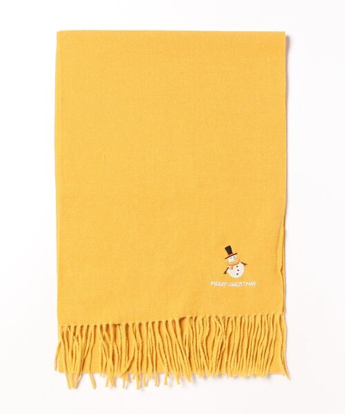 クリスマスワンポイント刺繍マフラー（マフラー）｜HOOK（フック）の