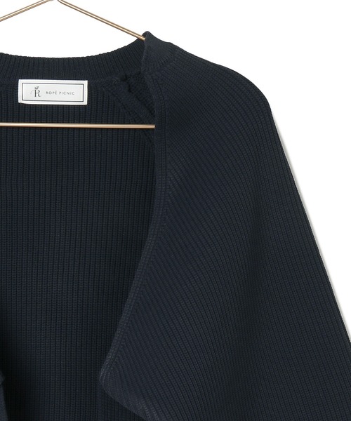 ROPE' PICNIC(ロペピクニック)の「スポンディッシュショートカーディガン(カーディガン/ボレロ・レディース・ネイビー/キナリ・38)」の7枚目の写真