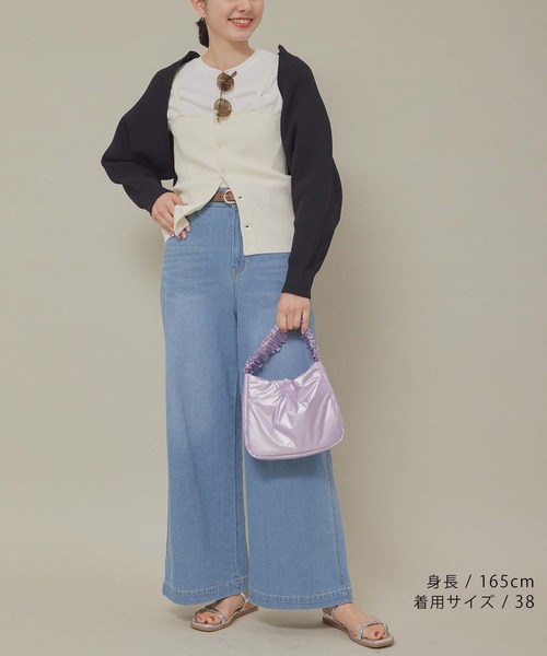 ROPE' PICNIC(ロペピクニック)の「スポンディッシュショートカーディガン(カーディガン/ボレロ・レディース・ネイビー/キナリ・38)」の21枚目の写真