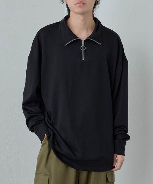 COLONY 2139(コロニートゥーワンスリーナイン)の「G.Y.M リンバーダンボールハーフジップ(Tシャツ/カットソー・メンズ・ホワイト/ブラック・MEDIUM/LARGE)」の17枚目の写真
