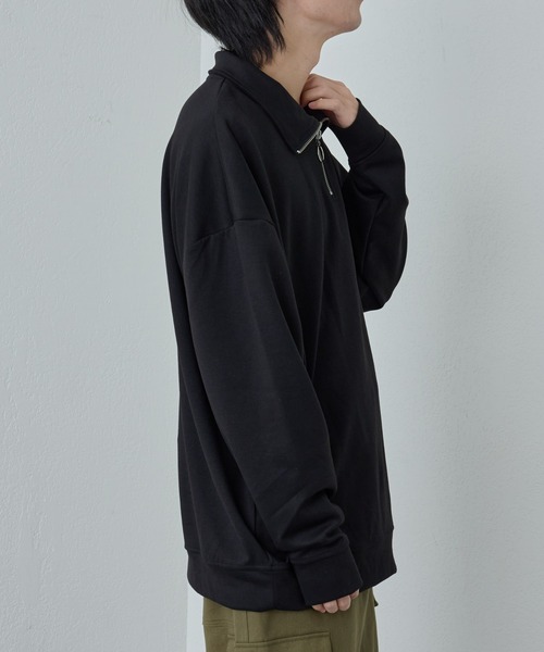 COLONY 2139(コロニートゥーワンスリーナイン)の「G.Y.M リンバーダンボールハーフジップ(Tシャツ/カットソー・メンズ・ホワイト/ブラック・MEDIUM/LARGE)」の18枚目の写真
