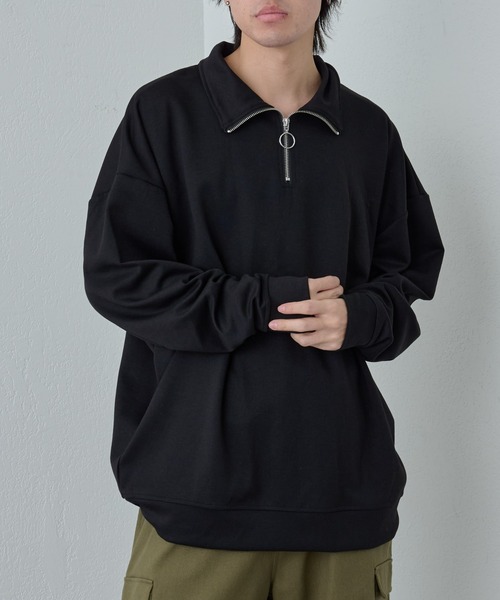 COLONY 2139(コロニートゥーワンスリーナイン)の「G.Y.M リンバーダンボールハーフジップ(Tシャツ/カットソー・メンズ・ホワイト/ブラック・MEDIUM/LARGE)」の20枚目の写真