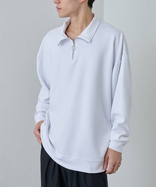 COLONY 2139(コロニートゥーワンスリーナイン)の「G.Y.M リンバーダンボールハーフジップ(Tシャツ/カットソー・メンズ・ホワイト/ブラック・MEDIUM/LARGE)」の21枚目の写真