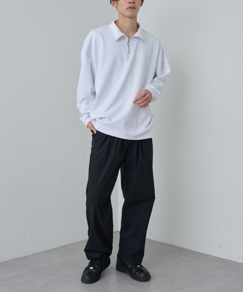 COLONY 2139(コロニートゥーワンスリーナイン)の「G.Y.M リンバーダンボールハーフジップ(Tシャツ/カットソー・メンズ・ホワイト/ブラック・MEDIUM/LARGE)」の10枚目の写真