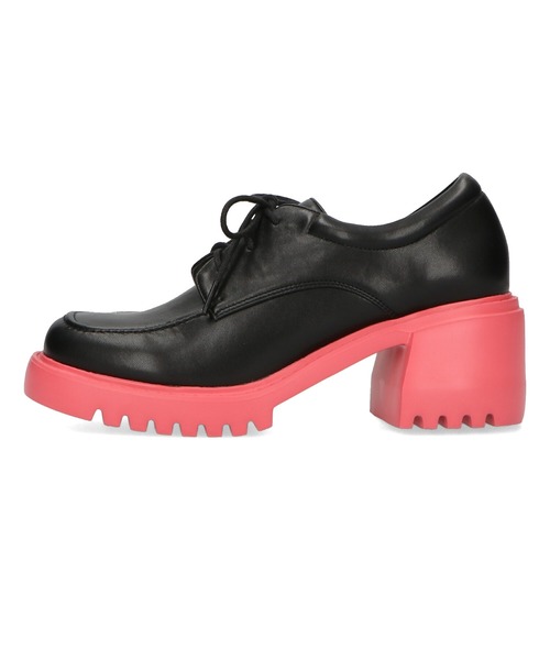 ORiental TRaffic（オリエンタルトラフィック）の「カラーソール厚底レースアップシューズ 41103（ドレスシューズ・レディース・シルバー/ブラック・L/M/S/LL）」の3枚目の写真