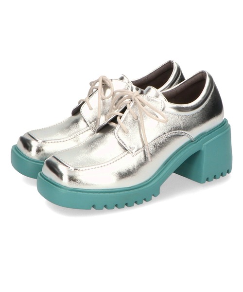 カラーソール厚底レースアップシューズ 41103（ドレスシューズ