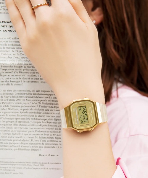 CASIO（カシオ）の「CASIO/カシオ 腕時計 CASIO CLASSIC A168XESG-9AJF（デジタル腕時計・メンズ・クリア・FREE）」の5枚目の写真