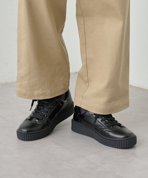 COLONY 2139（コロニートゥーワンスリーナイン）の「シンセティックレザー厚底スニーカー（スニーカー・メンズ・ブラック・MEDIUM/LARGE）」の11枚目の写真