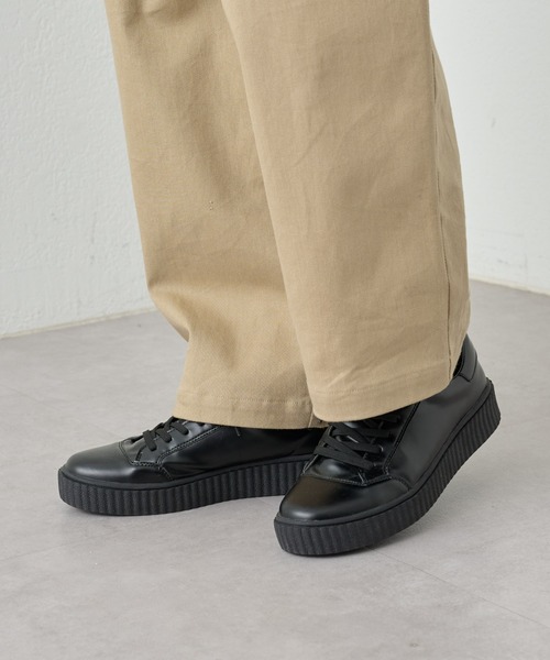 COLONY 2139（コロニートゥーワンスリーナイン）の「シンセティックレザー厚底スニーカー（スニーカー・メンズ・ブラック・MEDIUM/LARGE）」の5枚目の写真