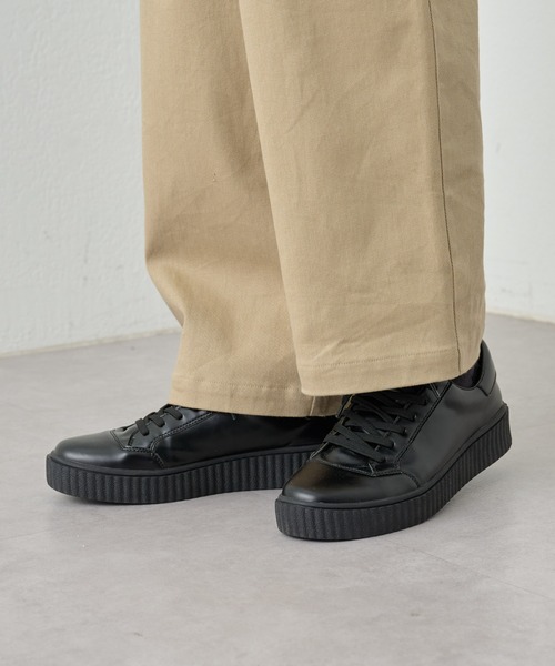 COLONY 2139（コロニートゥーワンスリーナイン）の「シンセティックレザー厚底スニーカー（スニーカー・メンズ・ブラック・MEDIUM/LARGE）」の9枚目の写真