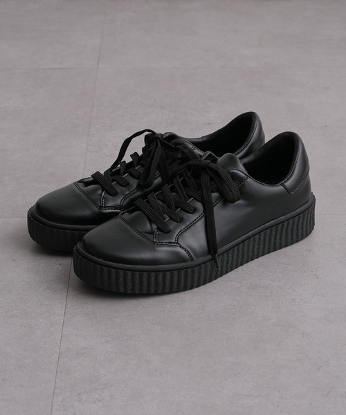 COLONY 2139（コロニートゥーワンスリーナイン）の「シンセティックレザー厚底スニーカー（スニーカー・メンズ・ブラック・MEDIUM/LARGE）」の12枚目の写真