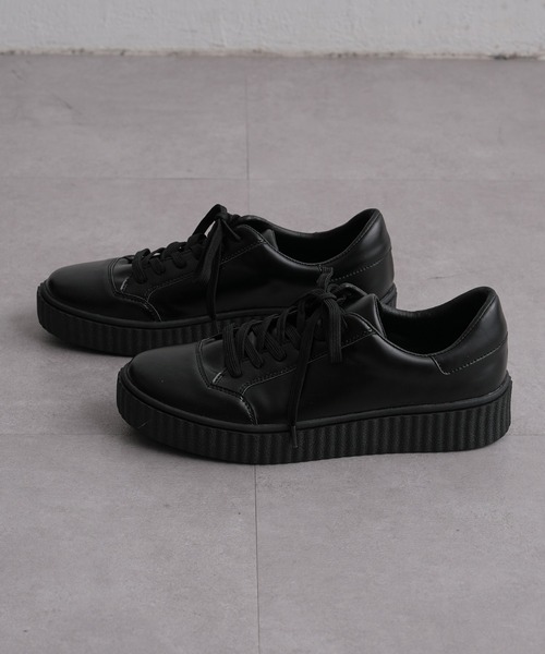 COLONY 2139（コロニートゥーワンスリーナイン）の「シンセティックレザー厚底スニーカー（スニーカー・メンズ・ブラック・MEDIUM/LARGE）」の3枚目の写真