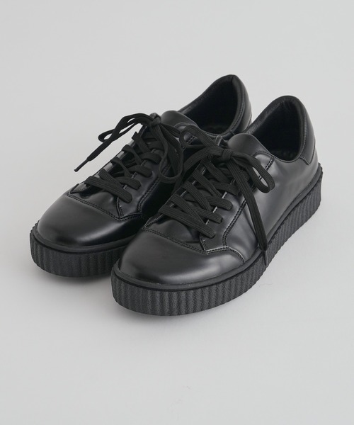 COLONY 2139（コロニートゥーワンスリーナイン）の「シンセティックレザー厚底スニーカー（スニーカー・メンズ・ブラック・MEDIUM/LARGE）」の10枚目の写真