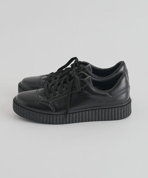 COLONY 2139（コロニートゥーワンスリーナイン）の「シンセティックレザー厚底スニーカー（スニーカー・メンズ・ブラック・MEDIUM/LARGE）」の6枚目の写真