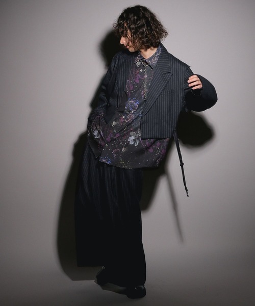 HARE(ハレ)の「【UNDER GROUND MODE】スプラッシュガラシャツ(HARE)(シャツ/ブラウス・メンズ・ブラック/ホワイト・MEDIUM/SMALL)」の5枚目の写真