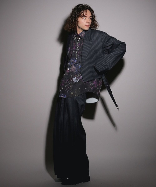 HARE(ハレ)の「【UNDER GROUND MODE】スプラッシュガラシャツ(HARE)(シャツ/ブラウス・メンズ・ブラック/ホワイト・MEDIUM/SMALL)」の6枚目の写真