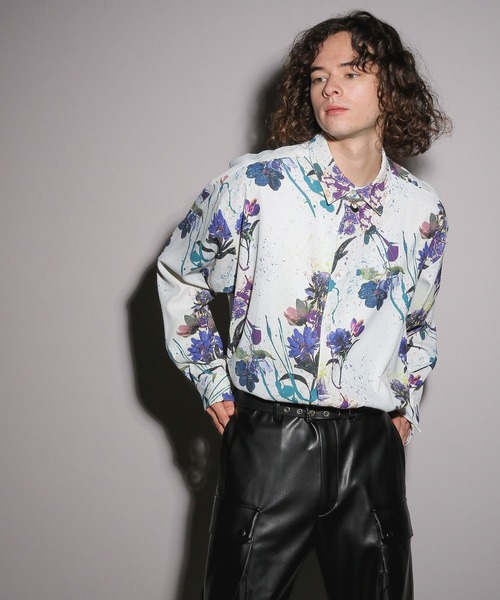 HARE(ハレ)の「【UNDER GROUND MODE】スプラッシュガラシャツ(HARE)(シャツ/ブラウス・メンズ・ブラック/ホワイト・MEDIUM/SMALL)」の13枚目の写真