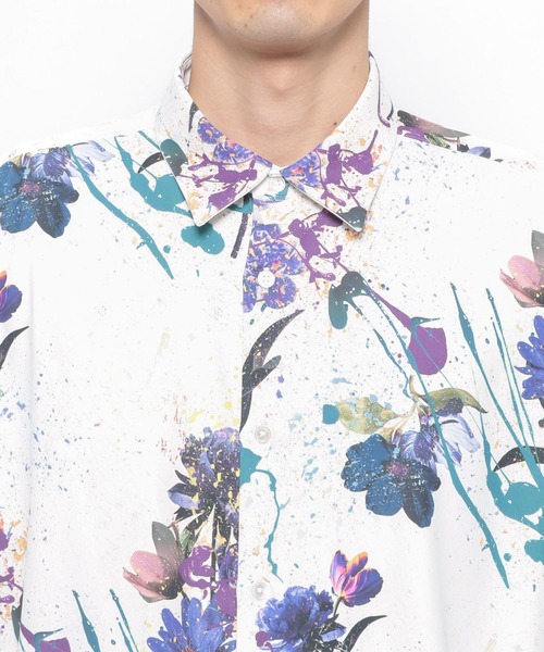 HARE(ハレ)の「【UNDER GROUND MODE】スプラッシュガラシャツ(HARE)(シャツ/ブラウス・メンズ・ブラック/ホワイト・MEDIUM/SMALL)」の17枚目の写真