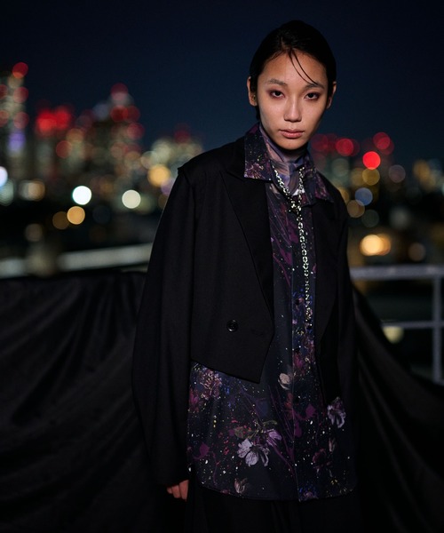 HARE(ハレ)の「【UNDER GROUND MODE】スプラッシュガラシャツ(HARE)(シャツ/ブラウス・メンズ・ブラック/ホワイト・MEDIUM/SMALL)」の4枚目の写真