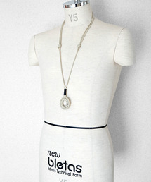 ability（アビリティ）の「SENTI センティ / LEATHER BRAID CIRCLE NECKLACE レザーブレイドサークルネックレス / 2024（ネックレス）」