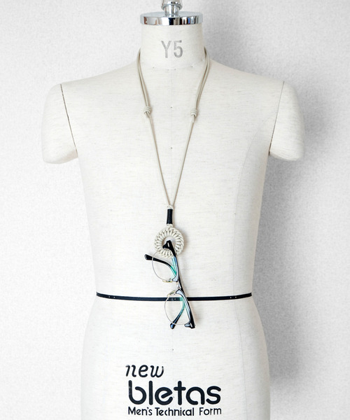 Senti（センティ）の「SENTI センティ / LEATHER BRAID CIRCLE NECKLACE レザーブレイドサークルネックレス / 2024（ネックレス・メンズ・キャメル/ブラック/アイボリー・FREE）」の19枚目の写真