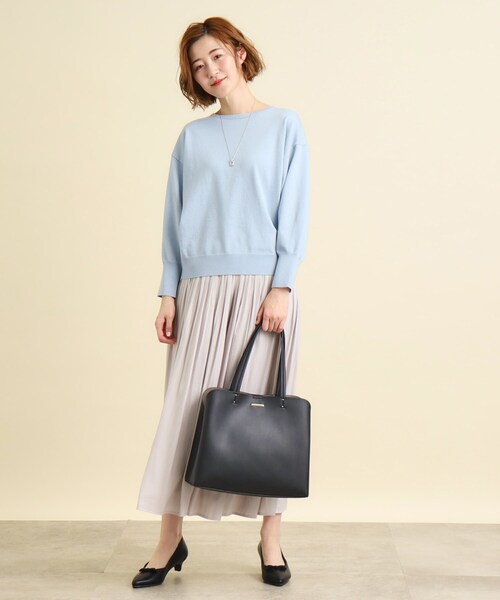 grove(グローブ)の「◆【人間工学/A4/お仕事】あおりプレートA4トート(トートバッグ・レディース・ブラック/ライトグレー/ピンク・00)」の5枚目の写真