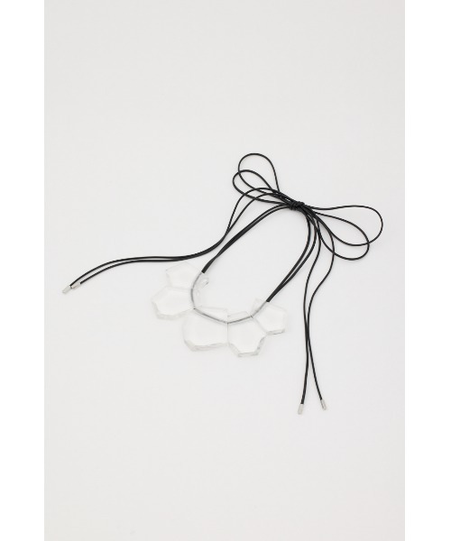 rienda（リエンダ）の「クリアビッグネックレス（ネックレス・レディース・クリア・FREE）」の2枚目の写真