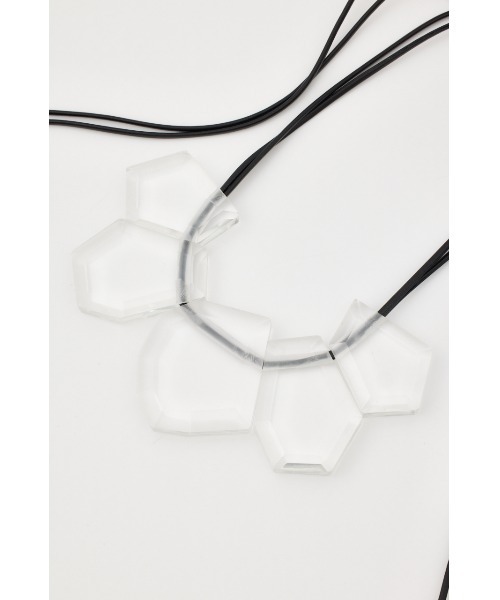 rienda（リエンダ）の「クリアビッグネックレス（ネックレス・レディース・クリア・FREE）」の3枚目の写真