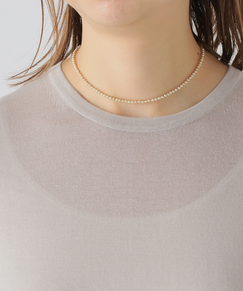 gren by M（グリンバイエム）の「gren by M/グリンバイエム タイニースフレパールチョーカー（ネックレス・レディース・ホワイト・FREE）」の8枚目の写真