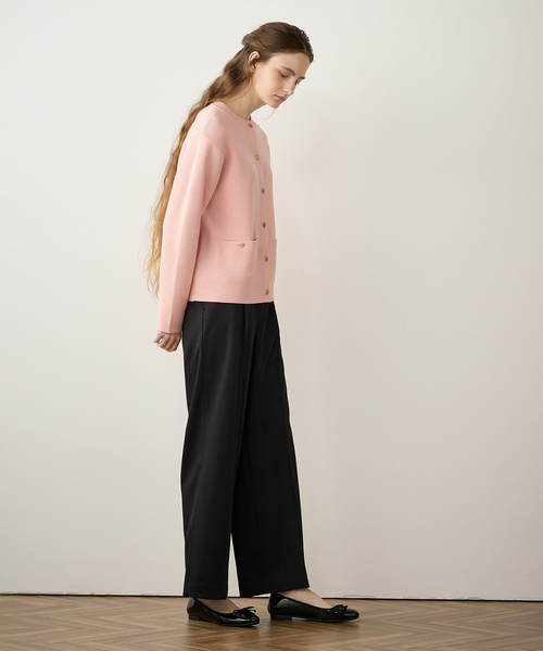 LE SOUK HOLIDAY（ルスークホリデー）の「スマートワイドパンツ（スラックス・レディース・ネイビー/ベージュ/ブラック・S/M/L）」の16枚目の写真