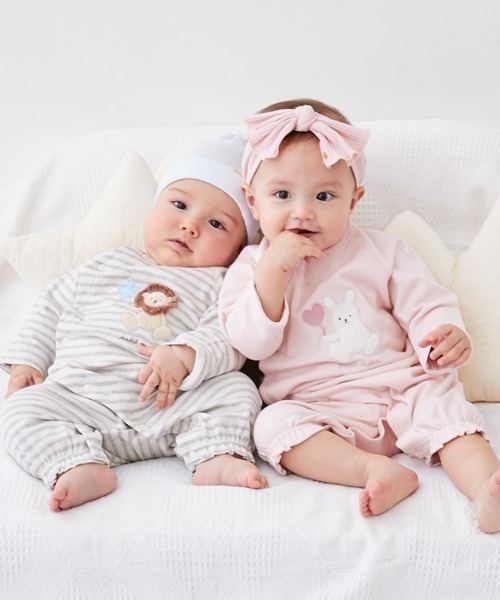 セール】【肌着つき】アニマル2WAYオール（ロンパース）｜petit main