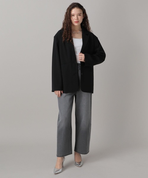 FOREVER 21(フォーエバー トゥエンティーワン)の「【2/16 ZIP放映】ビッグテーラードジャケット(テーラードジャケット・レディース・ブラック/グレー・SMALL/MEDIUM)」の20枚目の写真