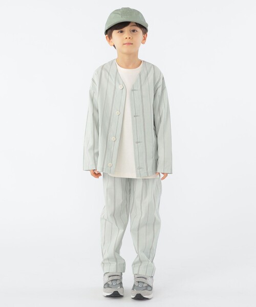 SHIPS（シップス）の「SHIPS KIDS:100～130cm / カラーレス ワーク シャツ（シャツ/ブラウス・キッズ・ミント/ネイビー・110/120/130/100）」の7枚目の写真