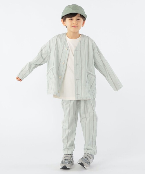 SHIPS（シップス）の「SHIPS KIDS:100～130cm / カラーレス ワーク シャツ（シャツ/ブラウス・キッズ・ミント/ネイビー・110/120/130/100）」の8枚目の写真