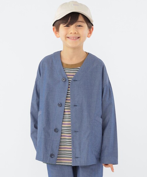 セール】SHIPS KIDS:100～130cm / カラーレス ワーク シャツ